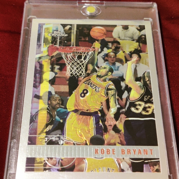 Kobe Bryant 2nd Year Topps Chrome Card Dunking In 10 graded Cond. - Picture 4 of 4